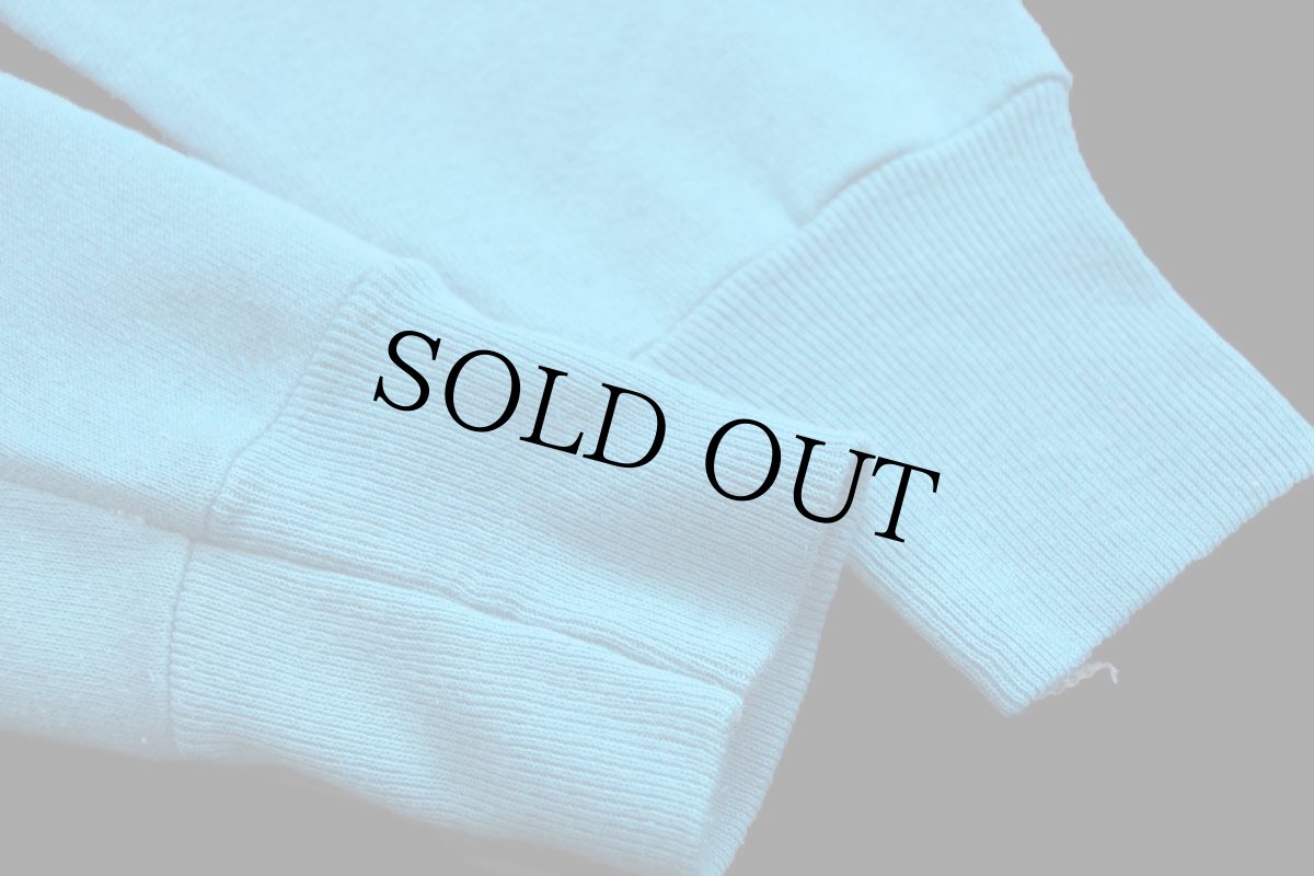 画像6: 80s USA製 無地 スウェット ライトブルー XL★ブランク (6)