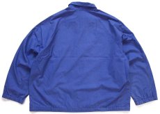画像2: 90s ポロ ラルフローレン ワンポイント チンスト付き コットンポプリン ジャケット 青 M (2)