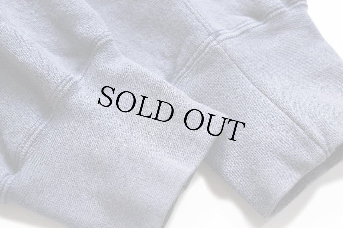 画像6: 90s USA製 Leeリー MAINE ひび割れプリント リバースウィーブ スウェット ブルーグレー 2X★特大 (6)