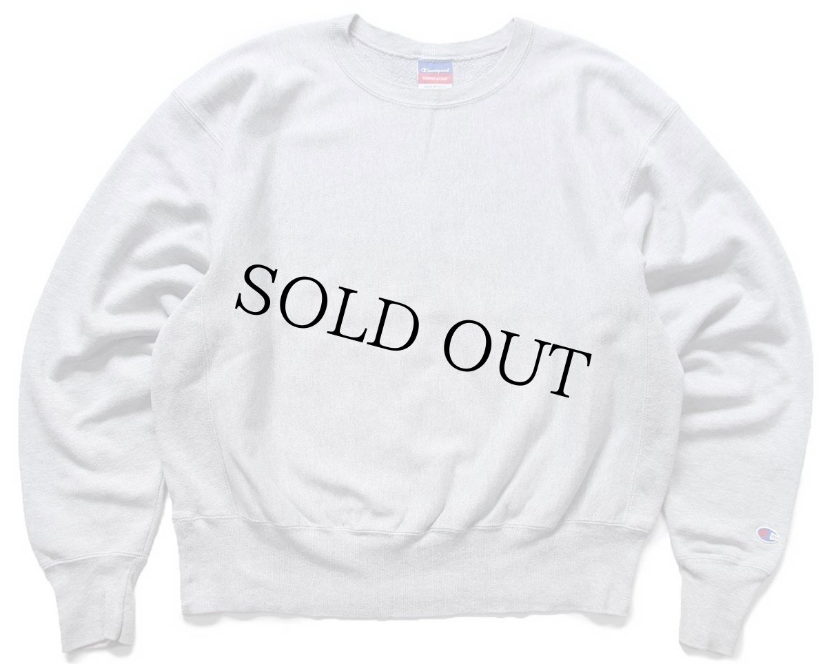 画像1: 00s メキシコ製 Championチャンピオン 無地 目無し リバースウィーブ スウェット 杢グレー L★ブランク ブックストア (1)