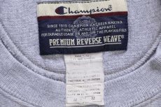 画像5: 00s Championチャンピオン PERRY WRESTLING ひび割れプリント ペンキ飛び リバースウィーブ スウェット 杢グレー M (5)