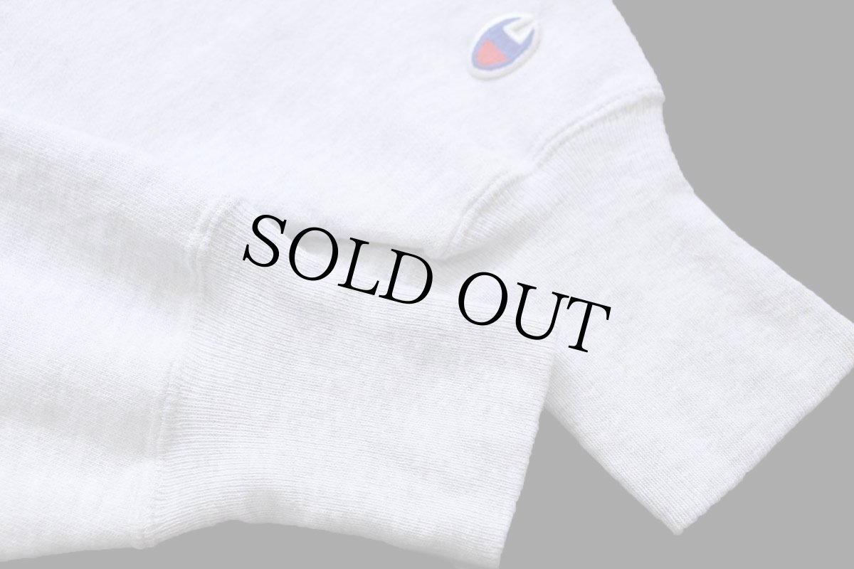 画像5: 00s メキシコ製 Championチャンピオン HARVARD パッチ付き リバースウィーブ スウェットパーカー 杢グレー M★フーディー (5)