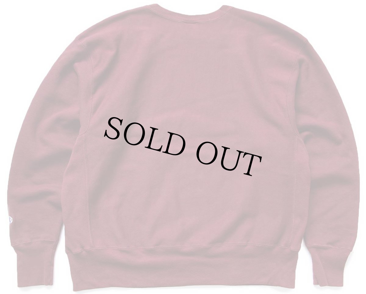 画像2: 00s メキシコ製 Championチャンピオン 無地 目無し リバースウィーブ スウェット バーガンディ XL★ブランク (2)