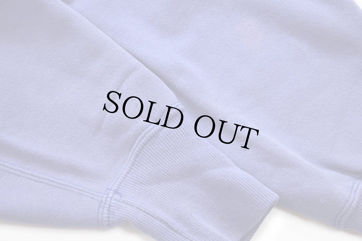 画像7: 00s USA製 Leeリー 無地 リバースウィーブ スウェットパーカー 青紫 フェード XL★フーディー  (7)