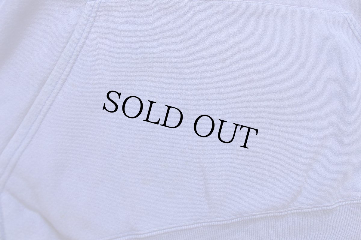 画像6: 00s USA製 Leeリー 無地 リバースウィーブ スウェットパーカー 青紫 フェード XL★フーディー  (6)