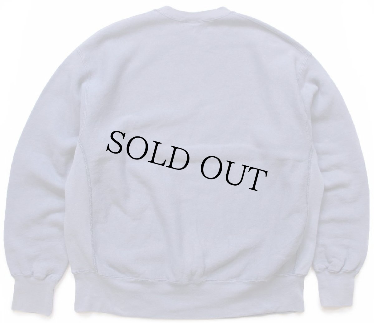 画像2: 90s USA製 Leeリー MAINE ひび割れプリント リバースウィーブ スウェット ブルーグレー 2X★特大 (2)