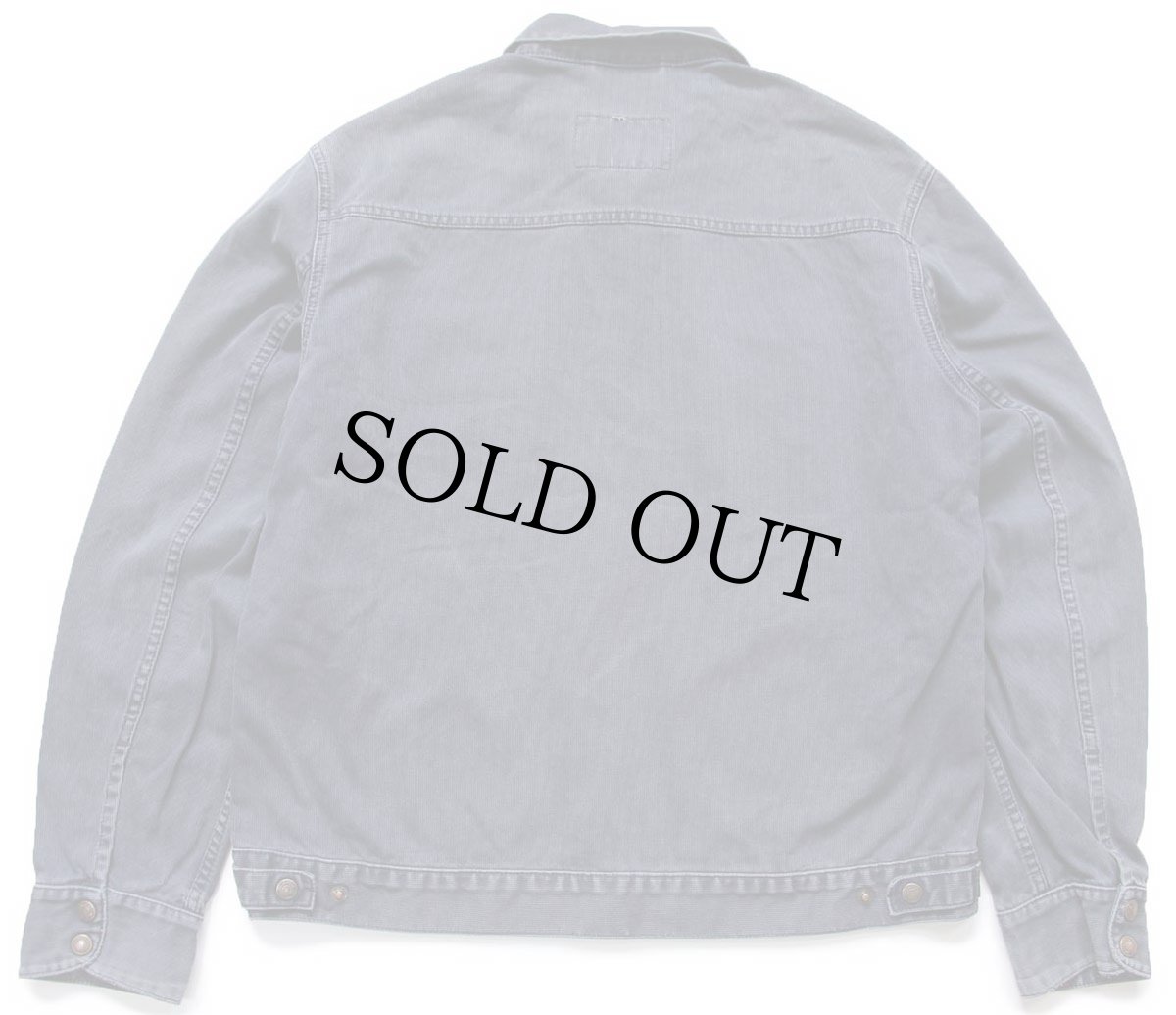 画像2: 90s Levi'sリーバイス WHITE TAB JACKETS 70519 コットン ピケ ワークジャケット 紺 フェード L★ユーロ (2)