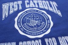 画像4: 90s USA製 Leeリー WEST CATHOLIC HIGH SCHOOL FOR BOYS スウェット 青 XL (4)