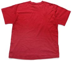 画像3: 90s USA製 Levi'sリーバイス LS&CO ロゴ コットンTシャツ 濃赤 L (3)