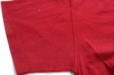 画像7: 90s USA製 Levi'sリーバイス LS&CO ロゴ コットンTシャツ 濃赤 L (7)