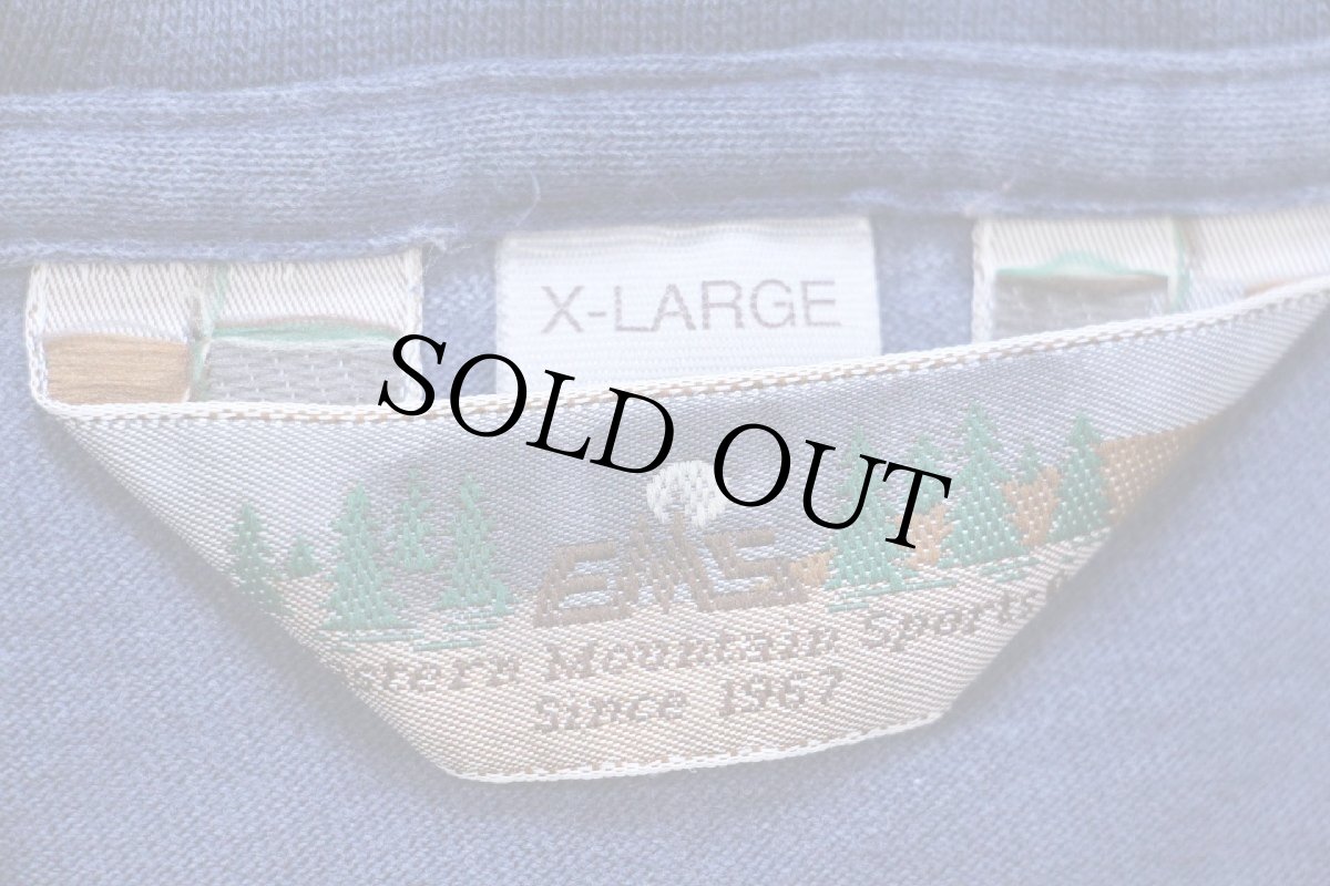 画像5: 90s USA製 EMS カヌー アート 両面プリント コットンTシャツ 薄紺 フェード XL★特大 (5)