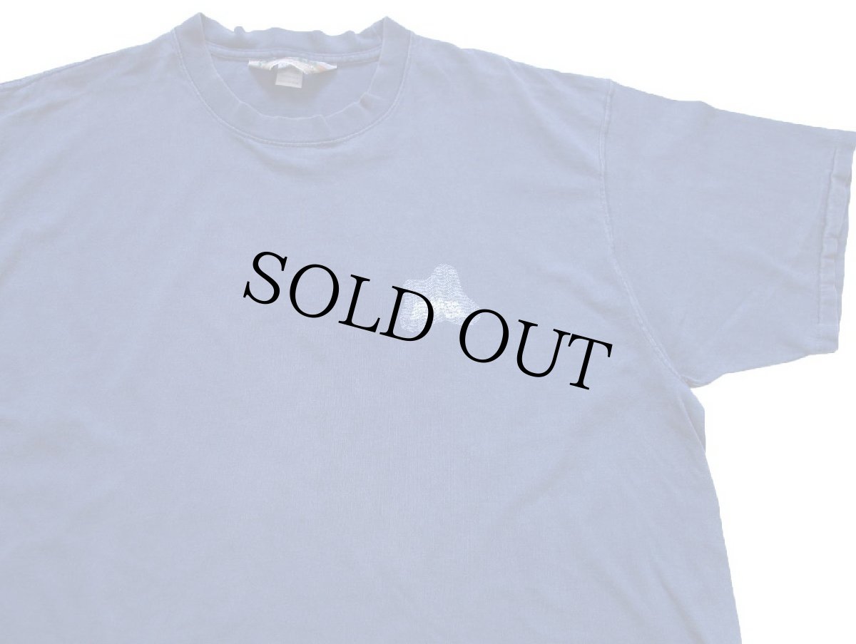 画像3: 90s USA製 EMS カヌー アート 両面プリント コットンTシャツ 薄紺 フェード XL★特大 (3)