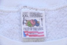 画像5: 90s USA製 COUGAR PRIDE スウェット 白 XXL★特大 (5)