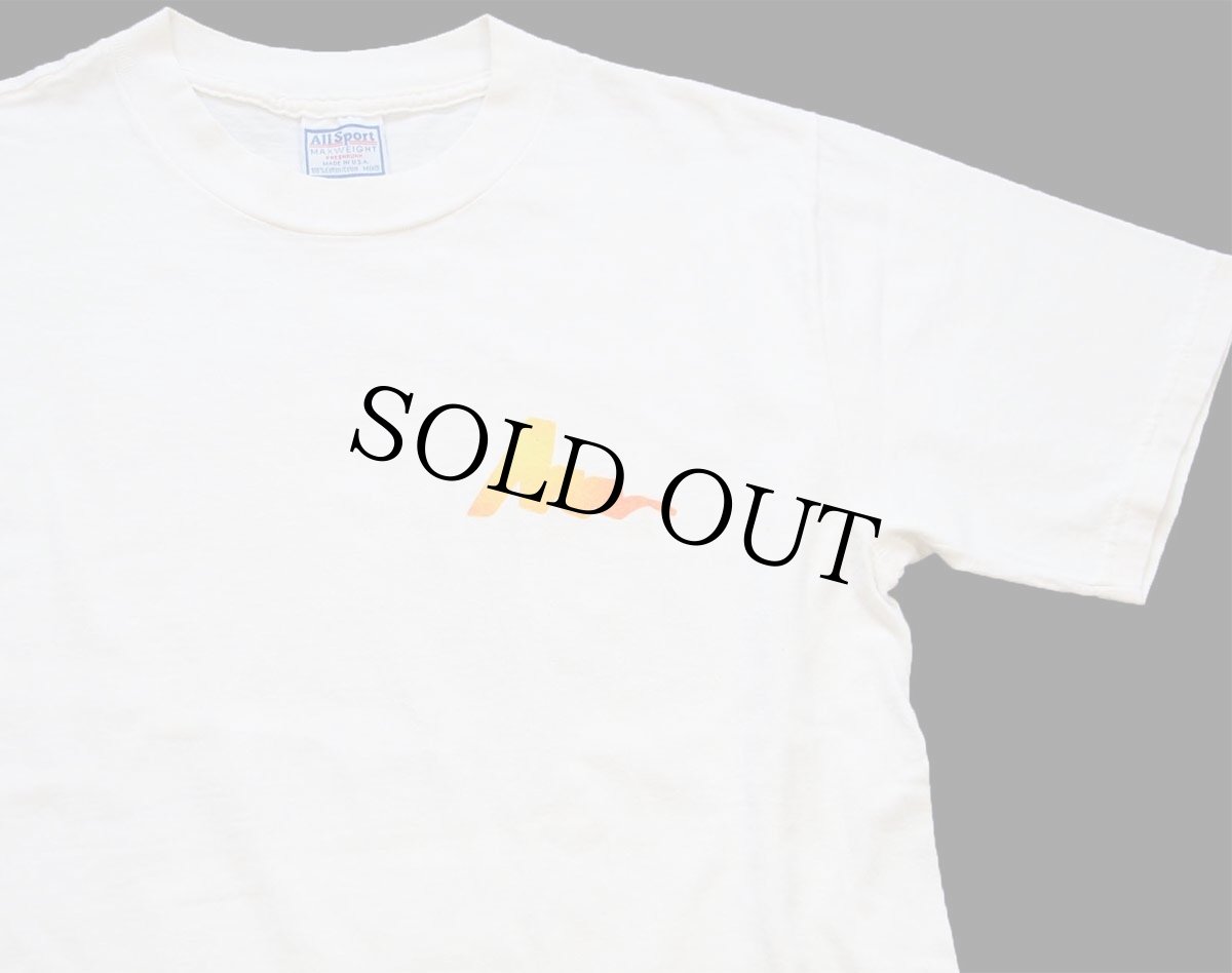 画像3: 90s USA製 GREGORY グレゴリー アート 両面プリント コットンTシャツ 生成り M (3)