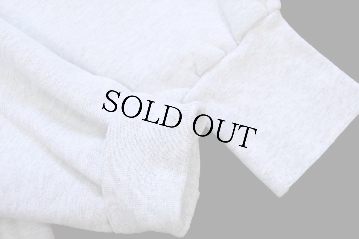 画像7: 90s USA製 DAEMEN COLLEGE 刺繍 D パッチ付き リバースウィーブ スウェット 杢グレー XL (7)