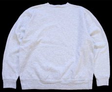 画像2: 90s USA製 Championチャンピオン ワンポイント スクリプト ロゴ刺繍 前V スウェット オートミール L (2)