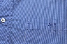 画像5: 90s USA製 Brooks Brothersブルックスブラザーズ Makers AFM刺繍 ストライプ ダブルカフス コットンシャツ 16.5-4 (5)