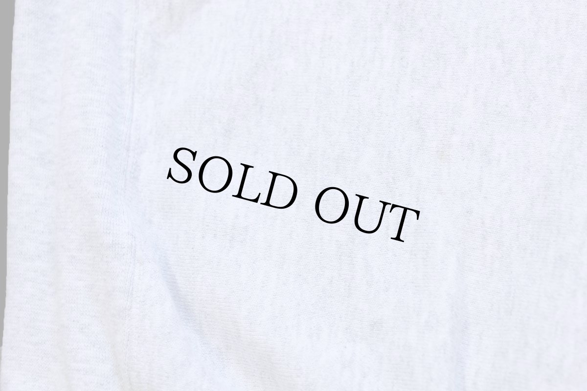 画像6: 90s USA製 DAEMEN COLLEGE 刺繍 D パッチ付き リバースウィーブ スウェット 杢グレー XL (6)