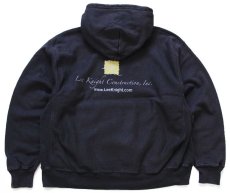 画像2: 00s Championチャンピオン FOXWORTH GALBRAITH LUMBER COMPANY 両面プリント リバースウィーブ スウェットパーカー 黒 XL★フーディー (2)