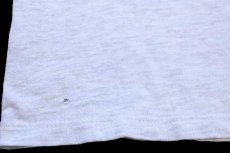 画像5: 90s USA製 Championチャンピオン スクリプト ロゴ 袖プリント コットン 長袖Tシャツ 杢ライトグレー L (5)