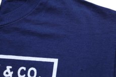 画像6: 00s Hanes Levi'sリーバイス ツーホース ロゴ ひび割れプリント Tシャツ 紺 L (6)
