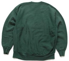 画像2: 90s USA製 Leeリー COLORADO STATE ENGINEERING リバースウィーブ スウェット 緑 2X★特大 (2)