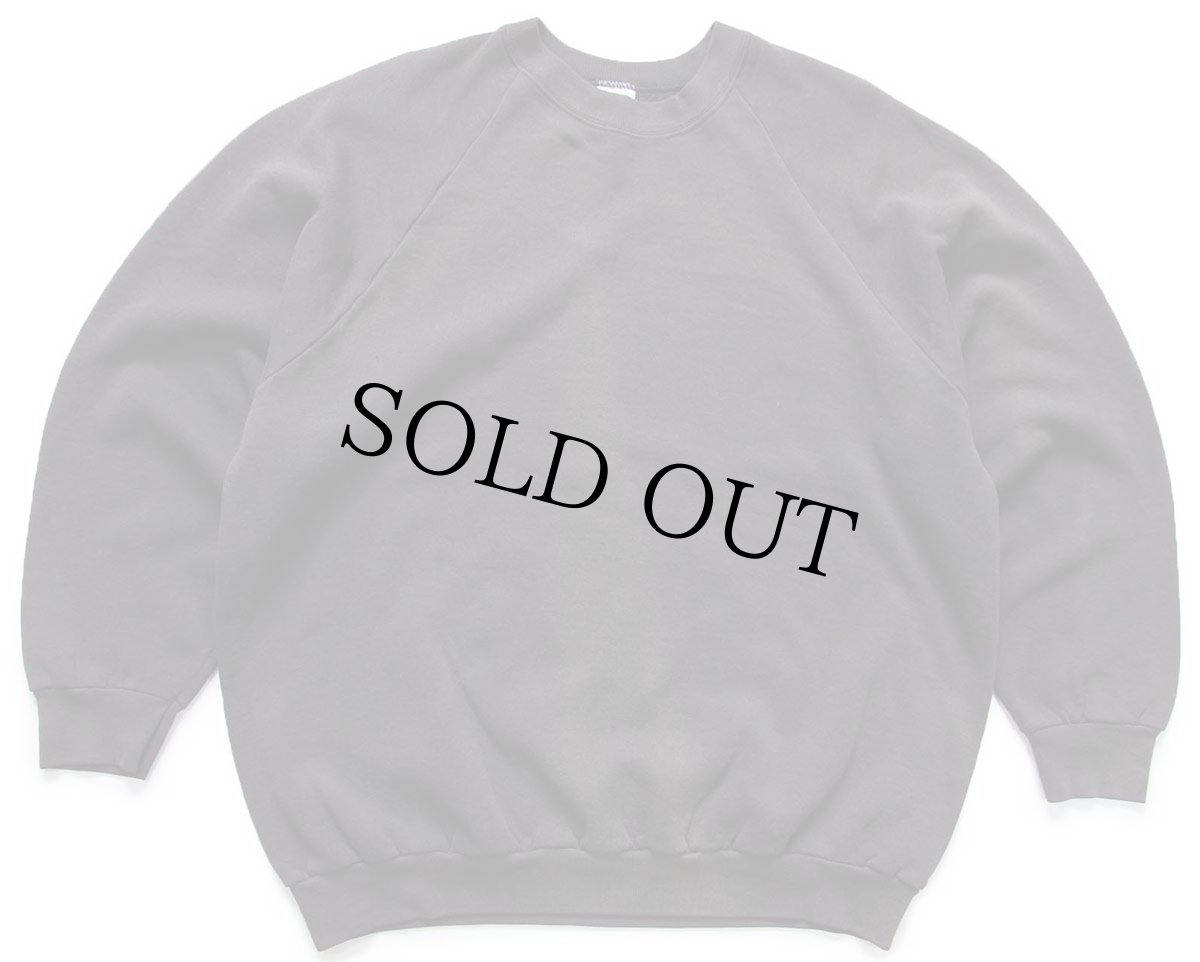 画像1: 90s USA製 FRUIT OF THE LOOM 無地 スウェット 黒 フェード XL★ブランク (1)