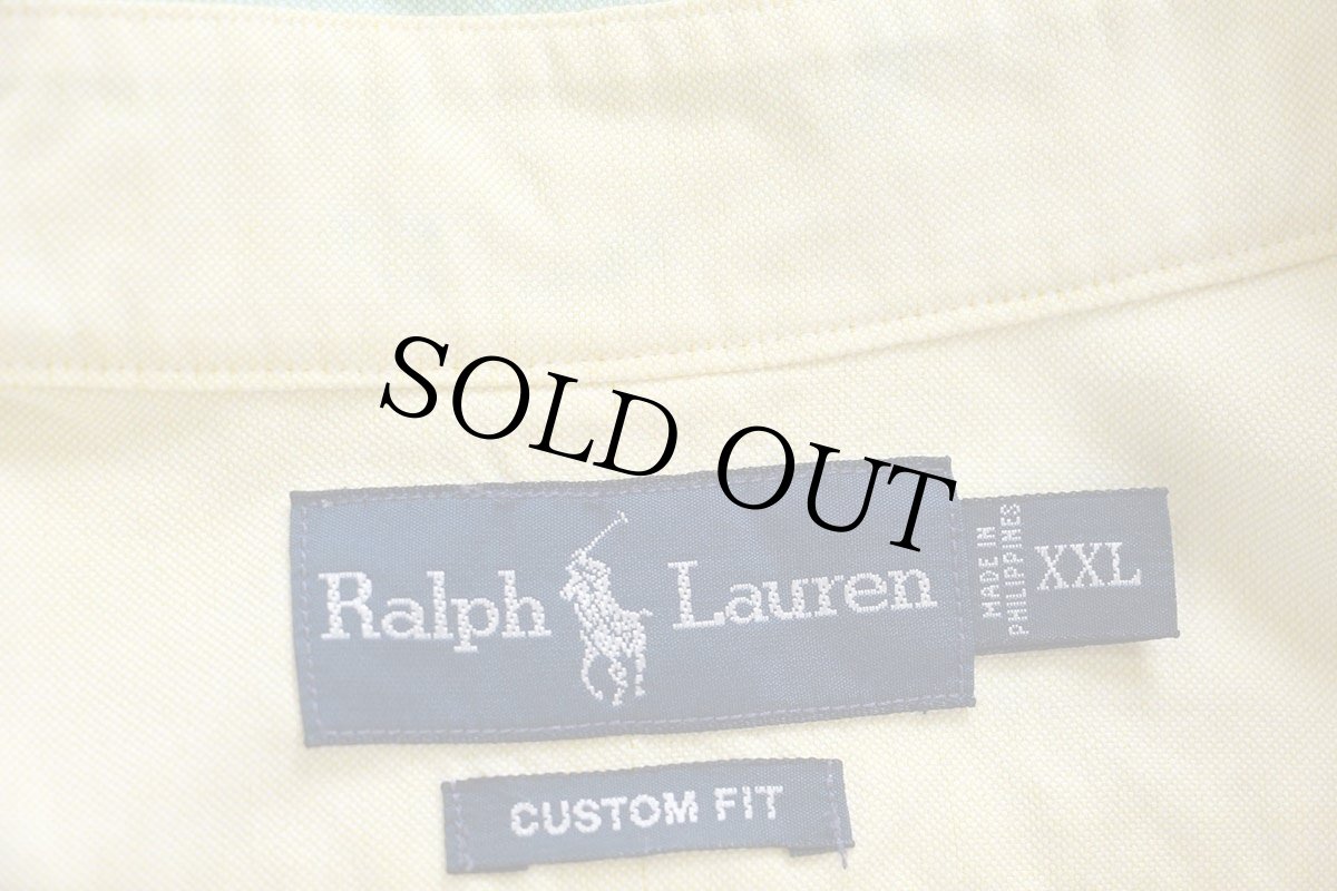 画像5: 00s ラルフローレン クレイジーパターン ボタンダウン オックスフォード コットンシャツ XXL★特大 (5)