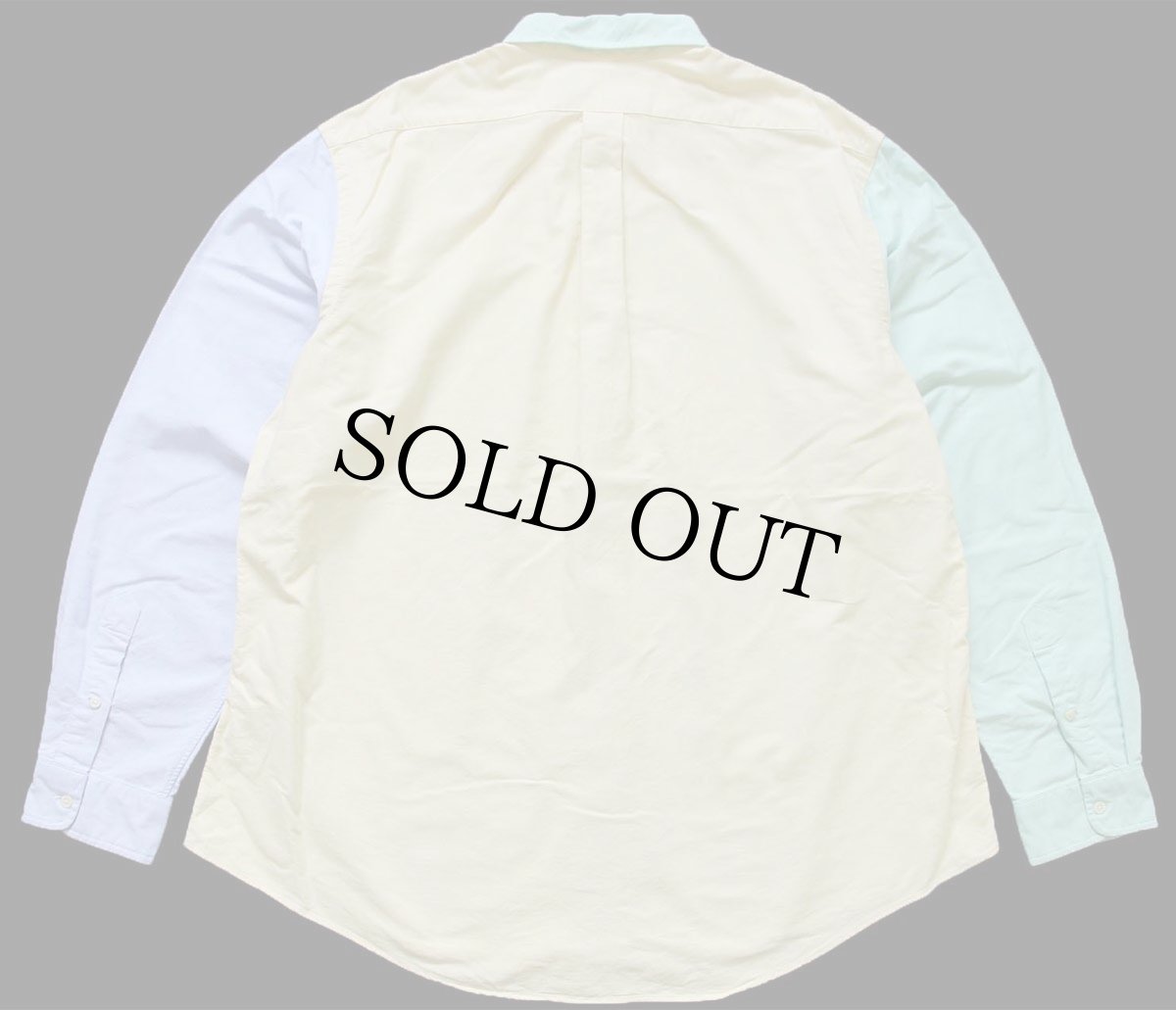 画像3: 00s ラルフローレン クレイジーパターン ボタンダウン オックスフォード コットンシャツ XXL★特大 (3)