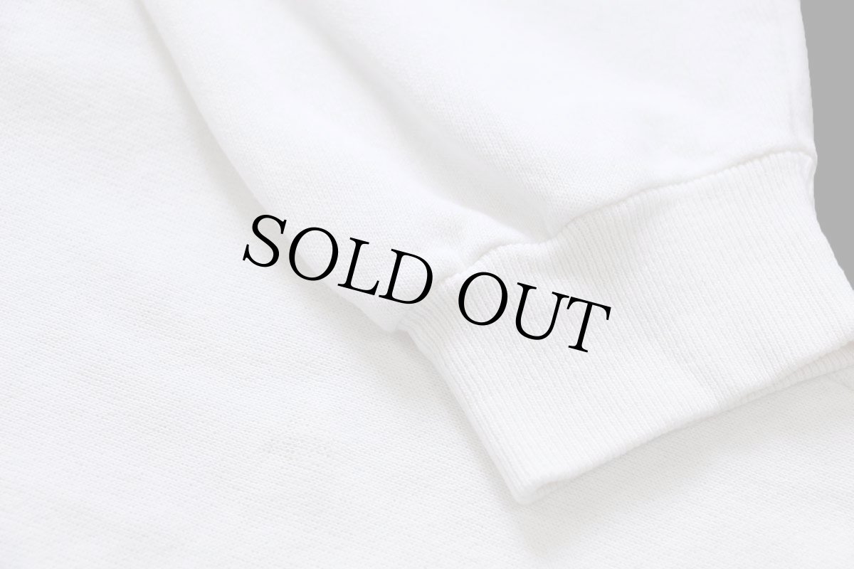 画像5: 80s USA製 Hanes American Airlines ロゴ ひび割れプリント スウェット 白 L (5)