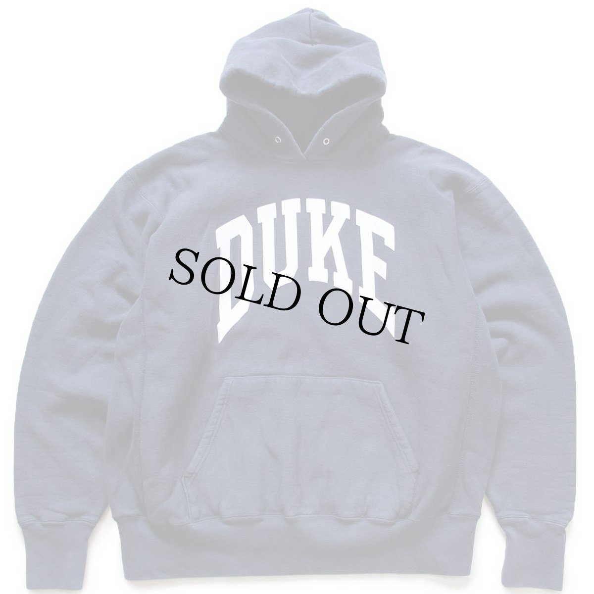 画像1: USA製 The Cotton Exchange DUKE リバースウィーブ スウェットパーカー 紺 XL★フーディー (1)