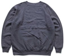 画像1: 80s USA製 無地 スウェット チャコールグレー XXL★特大 ブランク (1)