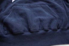 画像6: USA製 The Cotton Exchange DUKE リバースウィーブ スウェットパーカー 紺 XL★フーディー (6)