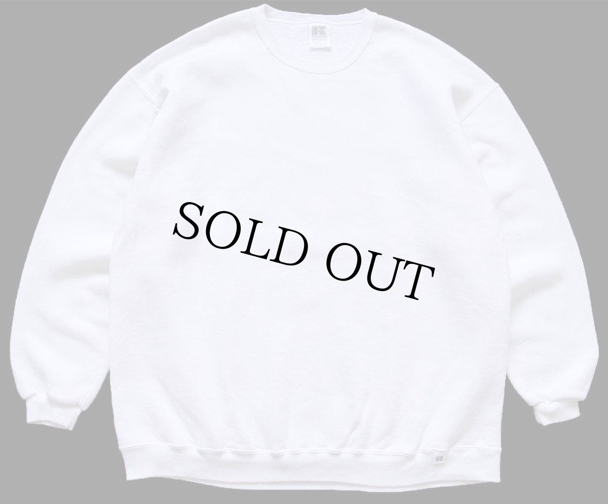 画像1: 90s USA製 RUSSELLラッセル 無地 スウェット 白 XL★ブランク (1)