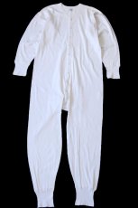画像2: 40s J.C.PENNEY コットン アンダー オールインワン ユニオンスーツ 白 48 (2)