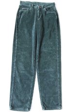 画像2: 90s USA製 Leeリー 305 太畝 コーデュロイパンツ グリーン 10 MED (2)