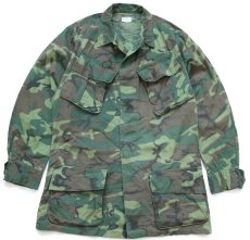 画像1: 60s 米軍 U.S.ARMY ERDL グリーンリーフカモ ジャングルファティーグジャケット S-L (1)