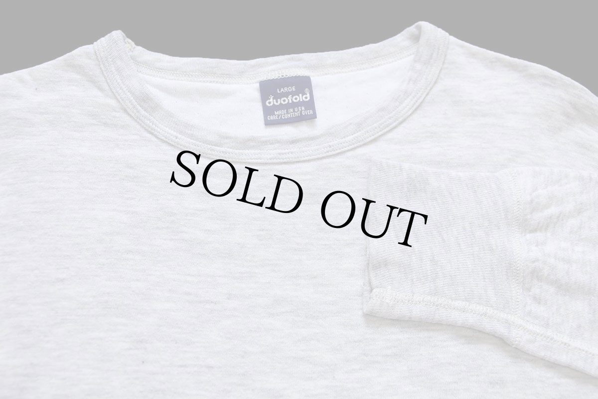 画像4: 90s USA製 duofold 2レイヤー アンダーシャツ 杢グレー L (4)