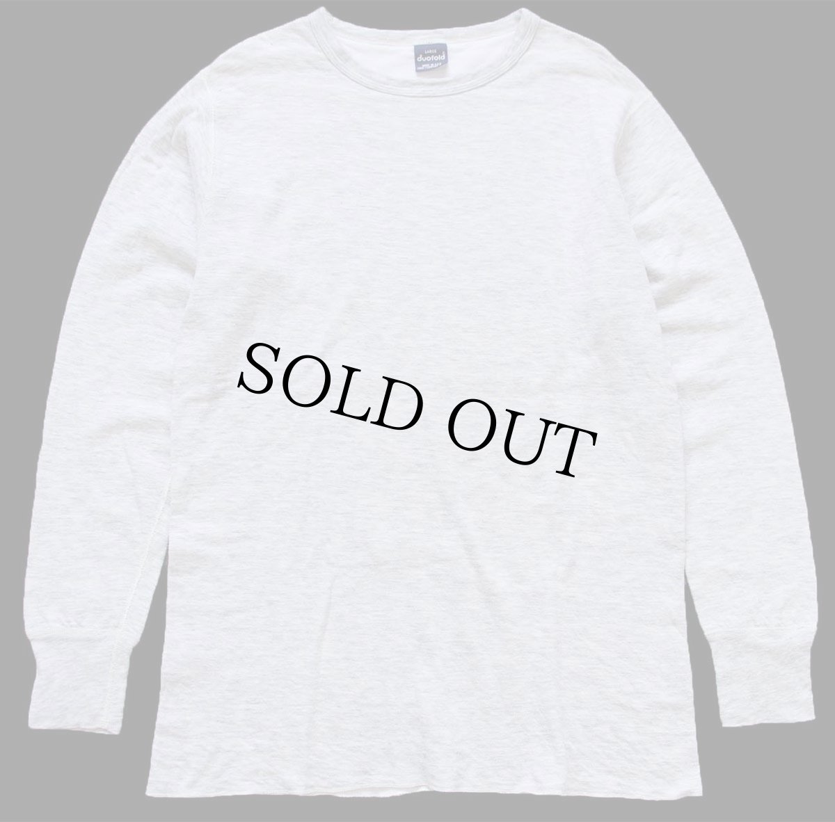 画像2: 90s USA製 duofold 2レイヤー アンダーシャツ 杢グレー L (2)