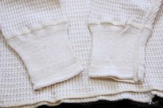 画像6: デッドストック★60s HANES Insul Knit コットン サーマルシャツ ナチュラル ボーイズXL (6)