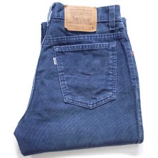 画像1: 90s USA製 Levi'sリーバイス 910 コーデュロイパンツ ネイビー 9 MED (1)