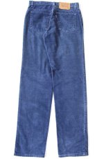 画像3: 90s USA製 Levi'sリーバイス 910 コーデュロイパンツ ネイビー 9 MED (3)