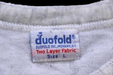 画像5: 70s duofold ヘンリーネック 2レイヤー アンダーシャツ 杢グレー L (5)
