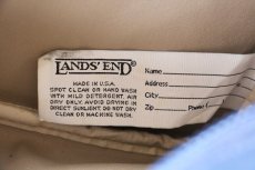 画像6: 90s USA製 LANDS'ENDランズエンド キャンバス シューズ バッグ 紺★ケース  (6)