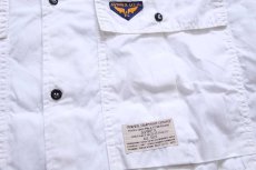 画像5: 90s イタリア製 AVIREXアヴィレックス コットンポプリン シャツ 白 L (5)