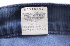 画像7: 90s USA製 Levi'sリーバイス 910 コーデュロイパンツ ネイビー 9 MED (7)