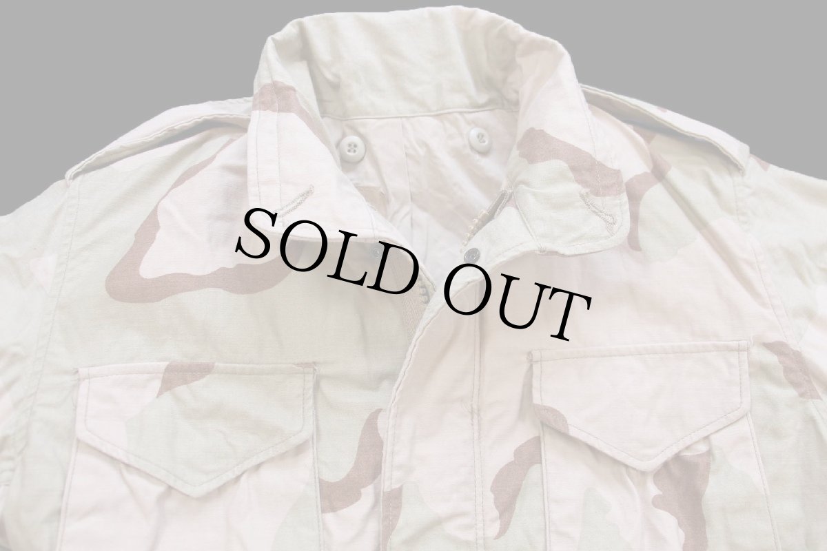 画像3: 80s 米軍 U.S.ARMY デザートカモ M-65 フィールドジャケット S-S (3)