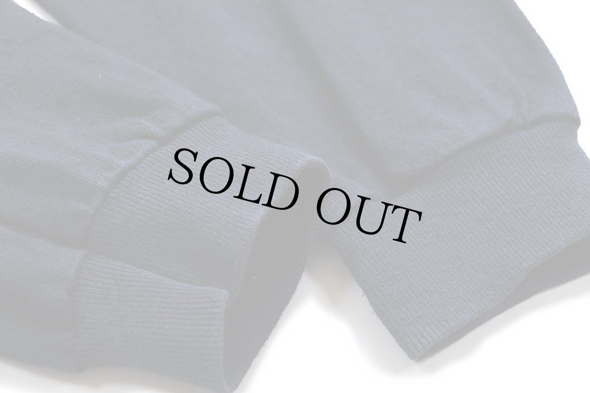 画像7: 90s IBM ロゴ刺繍 モックネック コットン 長袖Tシャツ 黒 M (7)