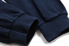 画像7: 90s IBM ロゴ刺繍 モックネック コットン 長袖Tシャツ 黒 M (7)