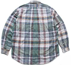 画像2: 90s ラルフローレン マドラスチェック ボタンダウン コットンシャツ XL★インド綿 (2)